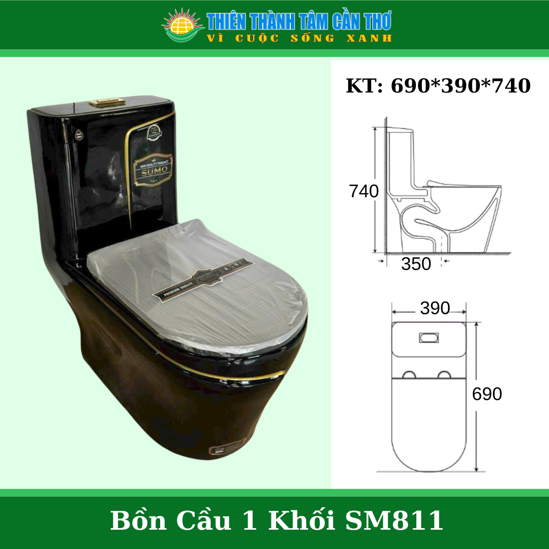 Bồn cầu1 khối Sumo SM811